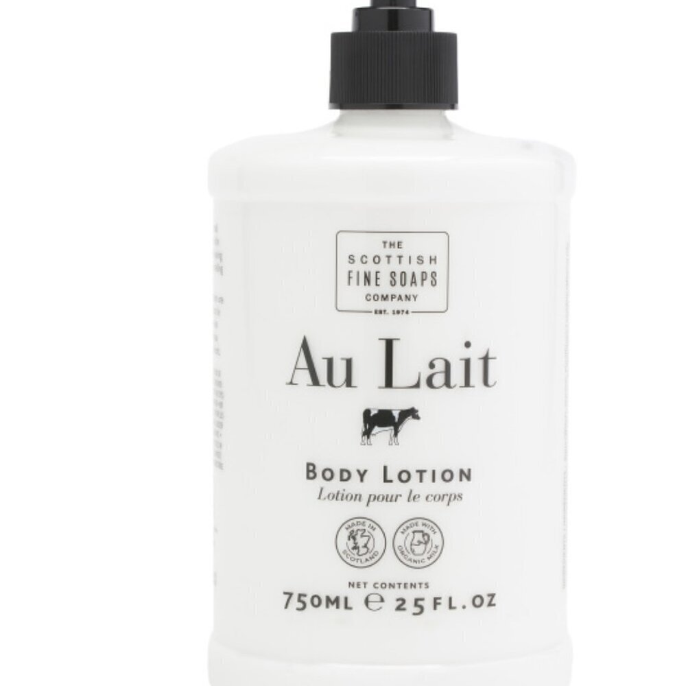The Scottish Fine Soaps Company AU LAIT Body Lotion Organic with Pump 25 fl oz